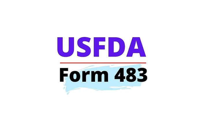 USFDA Form 483