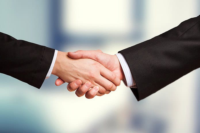 Deal Handshake business