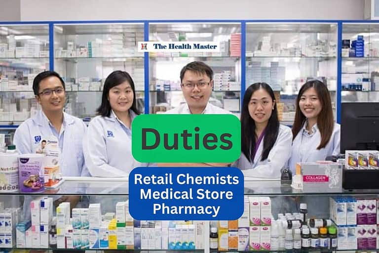 Duties of Retail Chemists Medical Store Pharmacy