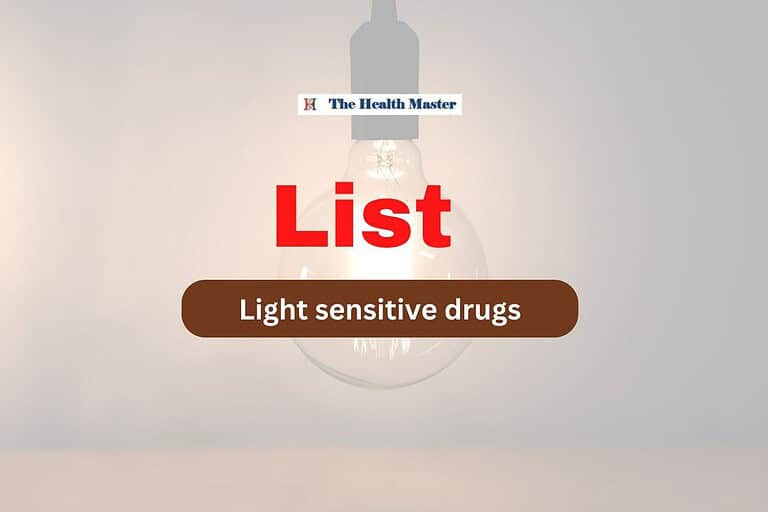 Light sensitive drugs medicines List