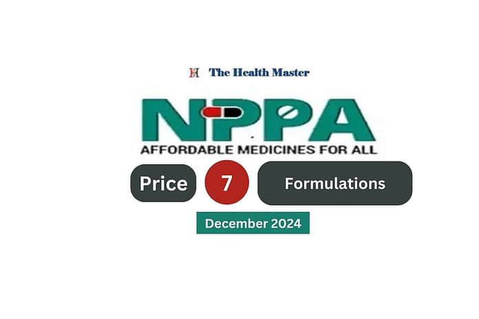 NPPA fixed retail price of 7 formulations: December 2024