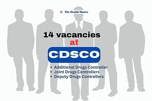 CDSCO: 14 vacancies for Drug Controller Positions at senior level