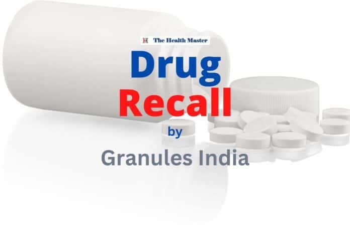 Drug recall: Granules recalls 33,000 bottles of BP drug