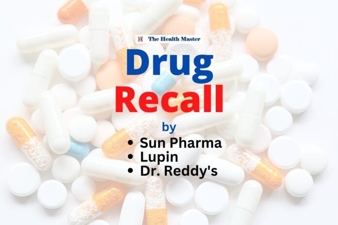 Drug recall: Sun Pharma, Lupin, Dr. Reddy's recall drugs
