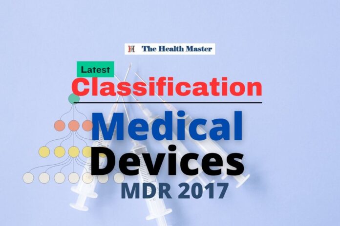 Classifications of Medical Devices under the provisions of MDR 2017