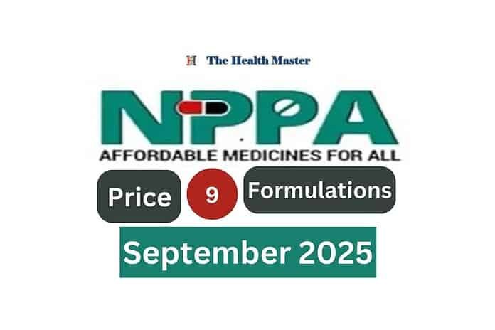 NPPA fixed retail price of 9 formulations: September 2025