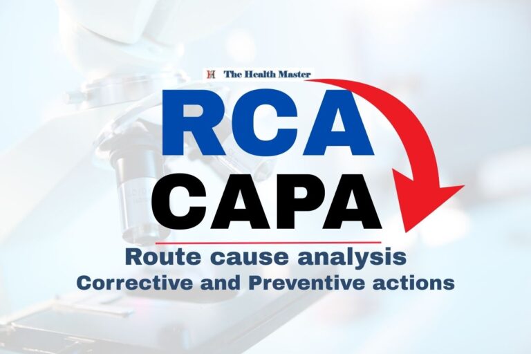 NSQ Drug: Route cause analysis and CAPA
