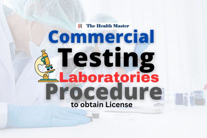 Procedure to obtain license for Commercial Testing Laboratories
