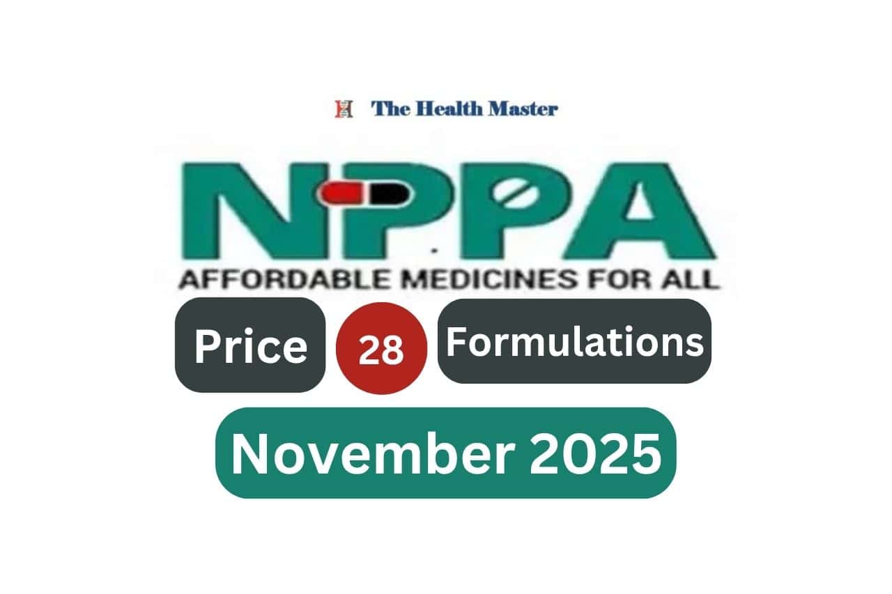 NPPA fixed retail price of 28 formulations: November 2025