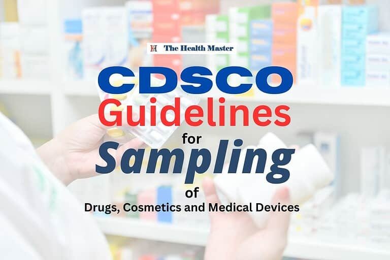 CDSCO Guidelines for Sampling of Drugs, Cosmetics and Medical Devices