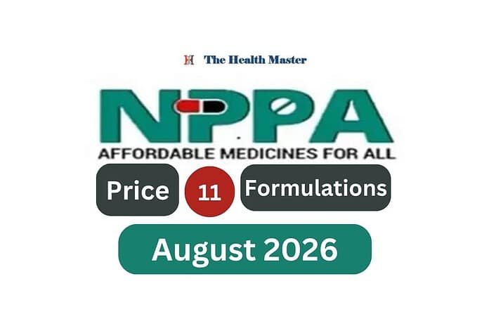 NPPA fixed retail price of 11 formulations: August 2026